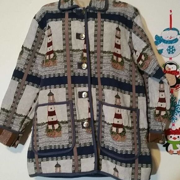 Woman's‎ Lighthouse blazer size M - Picture 2 of 7